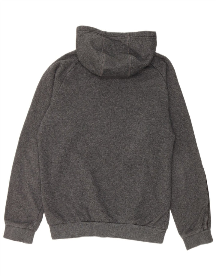 Felpa con cappuccio da uomo Adidas Small in cotone grigio
