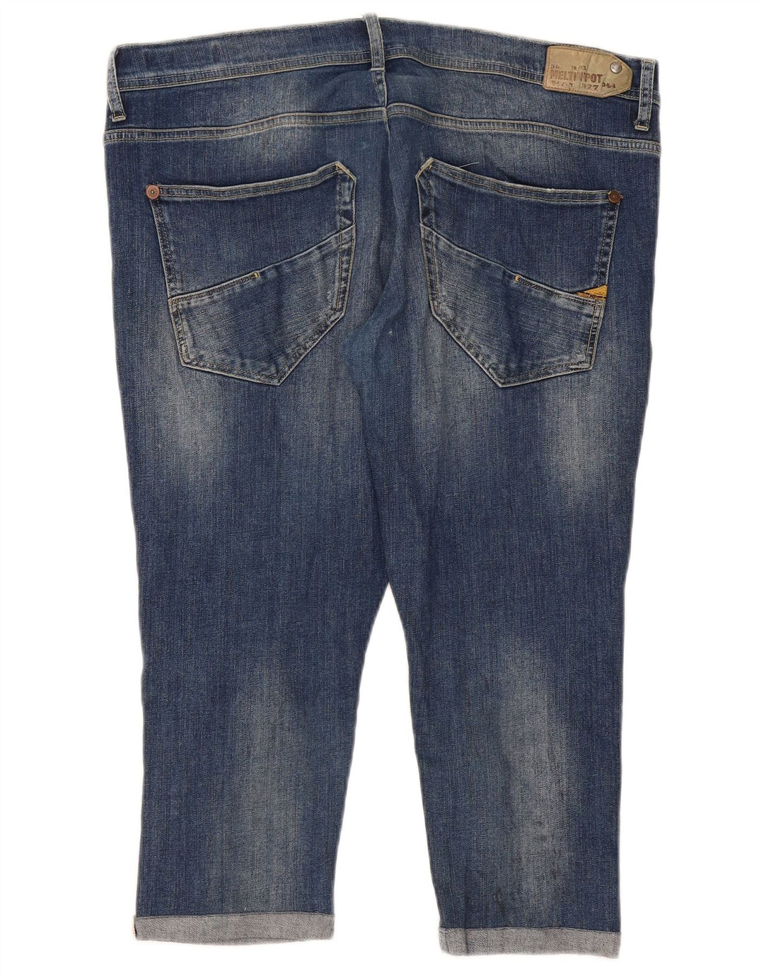 Jeans Capri da donna Meltin' Pot W38 L22 cotone blu
