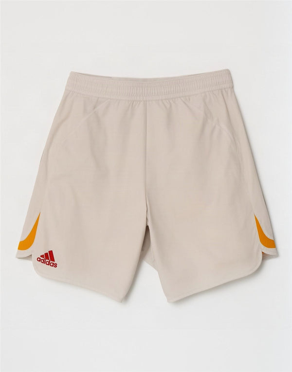 Pantaloncini sportivi Adidas da uomo XL in poliestere color block bianco