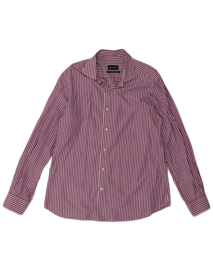 Camicia da uomo Massimo Dutti a righe viola medio