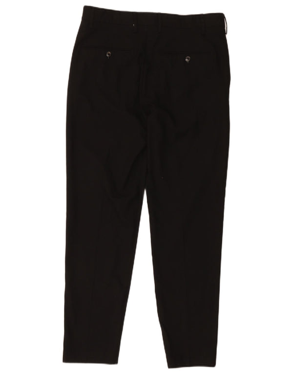 Pantaloni da abito slim da uomo Zara EU 40 medio W31 L27 poliestere nero