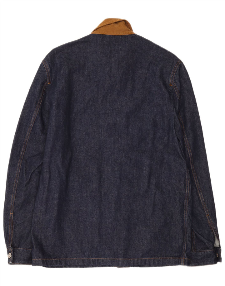 Giacca di jeans da uomo Zara UK 38 cotone blu navy medio