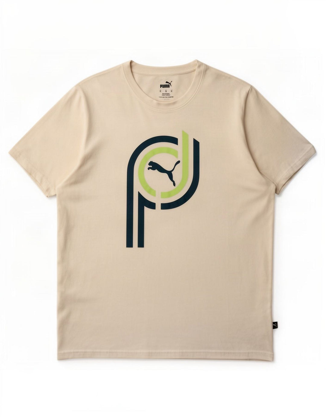 T-shirt grafica da uomo Puma Top XL in cotone bianco