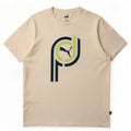 T-shirt grafica da uomo Puma Top XL in cotone bianco