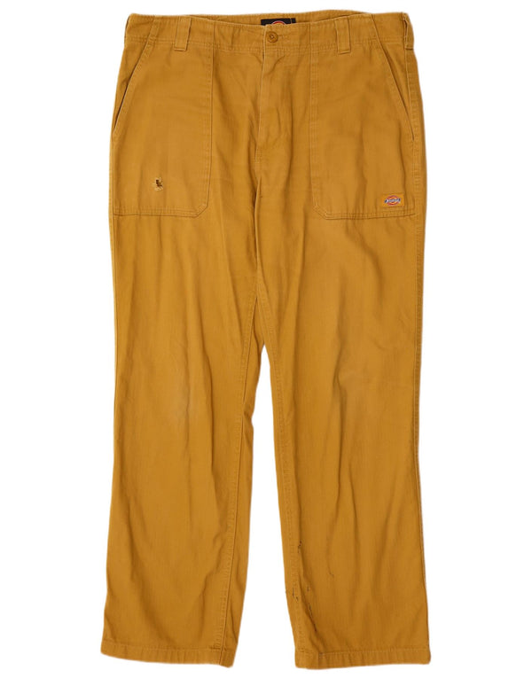 Pantaloni chino dritti da uomo Dickies W34 L30 in cotone beige