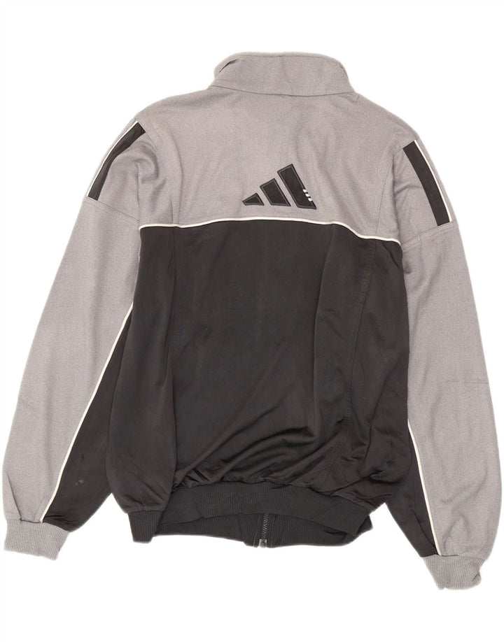 Giacca da tuta grafica da uomo Adidas UK 38/40 Colore grigio medio