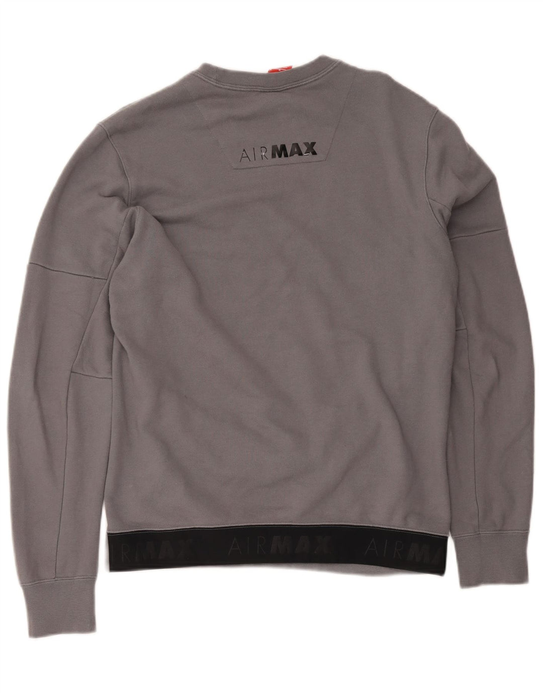 Felpa grafica Nike Air Max da uomo, maglione, cotone grigio medio