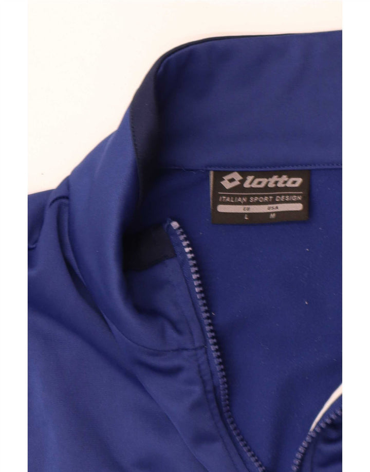 Giacca da ginnastica da uomo Lotto grande color block blu