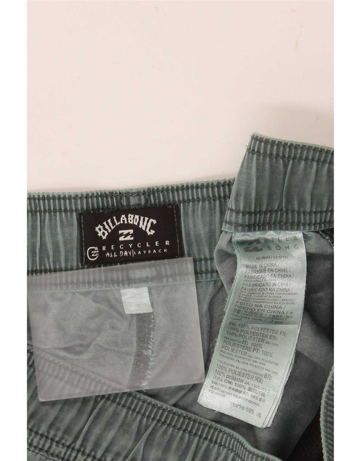 Pantaloncini da bagno da uomo Billabong verde medio in poliestere