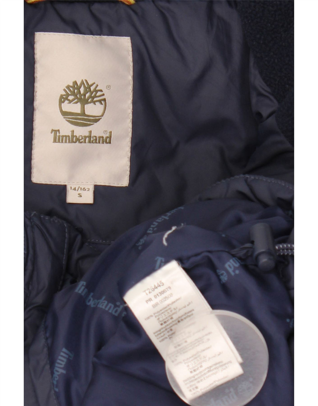 Giacca imbottita per ragazzi Timberland 13-14 anni piccola in poliestere blu navy