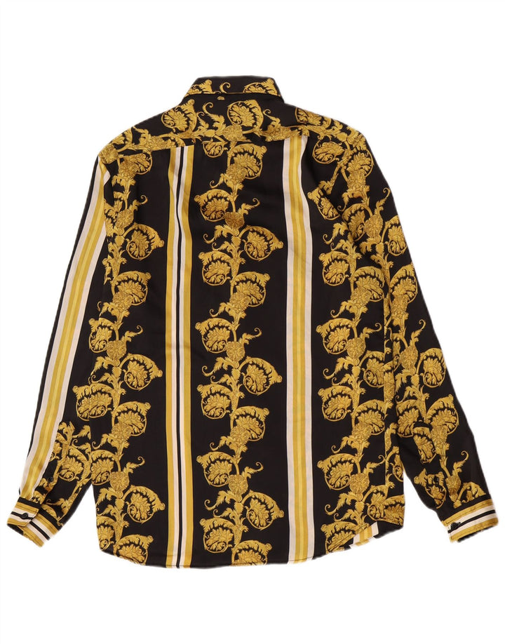 Camicia Zara da uomo vestibilità regolare piccola nera con motivo cachemire