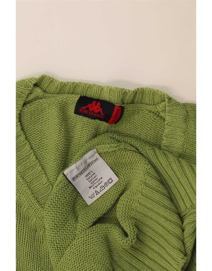 Maglione Kappa da uomo con scollo a V XL verde