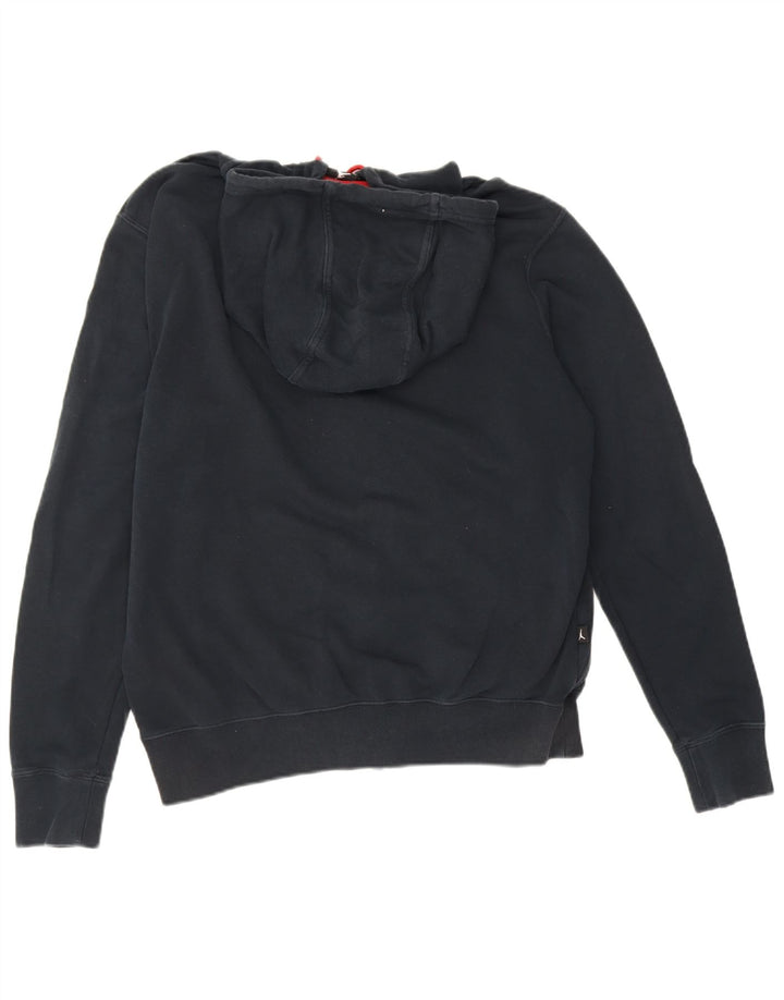 Felpa con cappuccio e zip Jordan da uomo in cotone medio blu navy