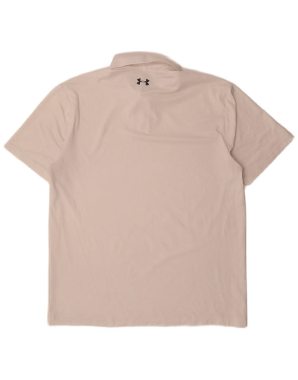 Polo da uomo Under Armour grande bianca