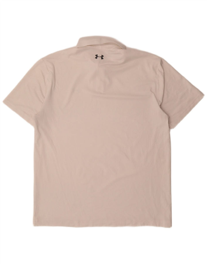 Polo da uomo Under Armour grande bianca