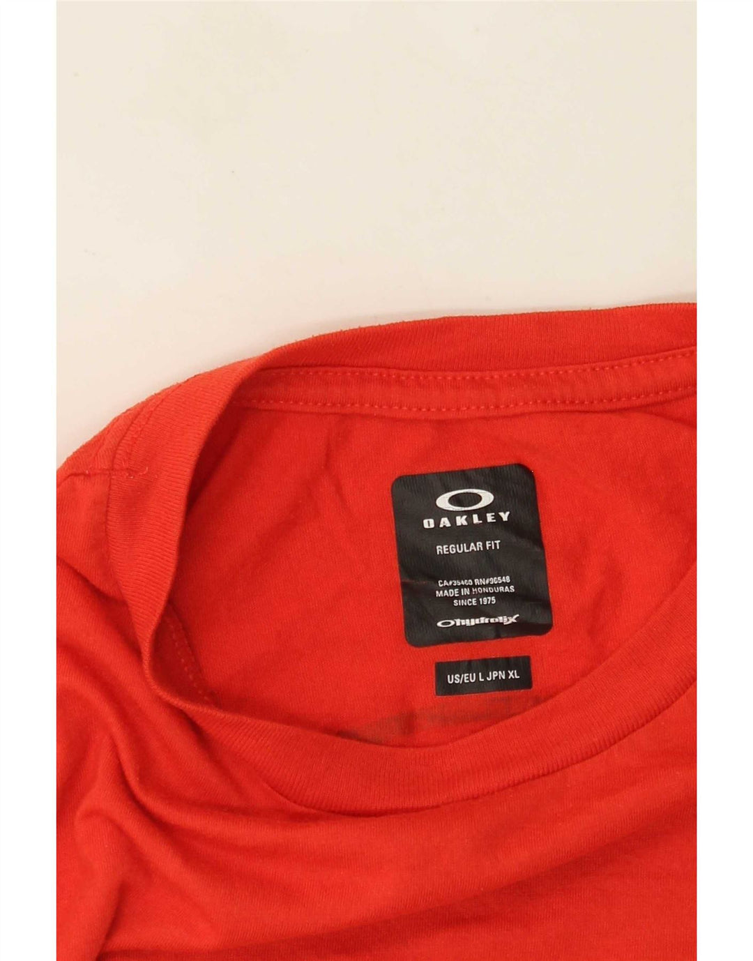 T-shirt grafica da uomo con vestibilità regolare Oakley, taglia grande, rossa