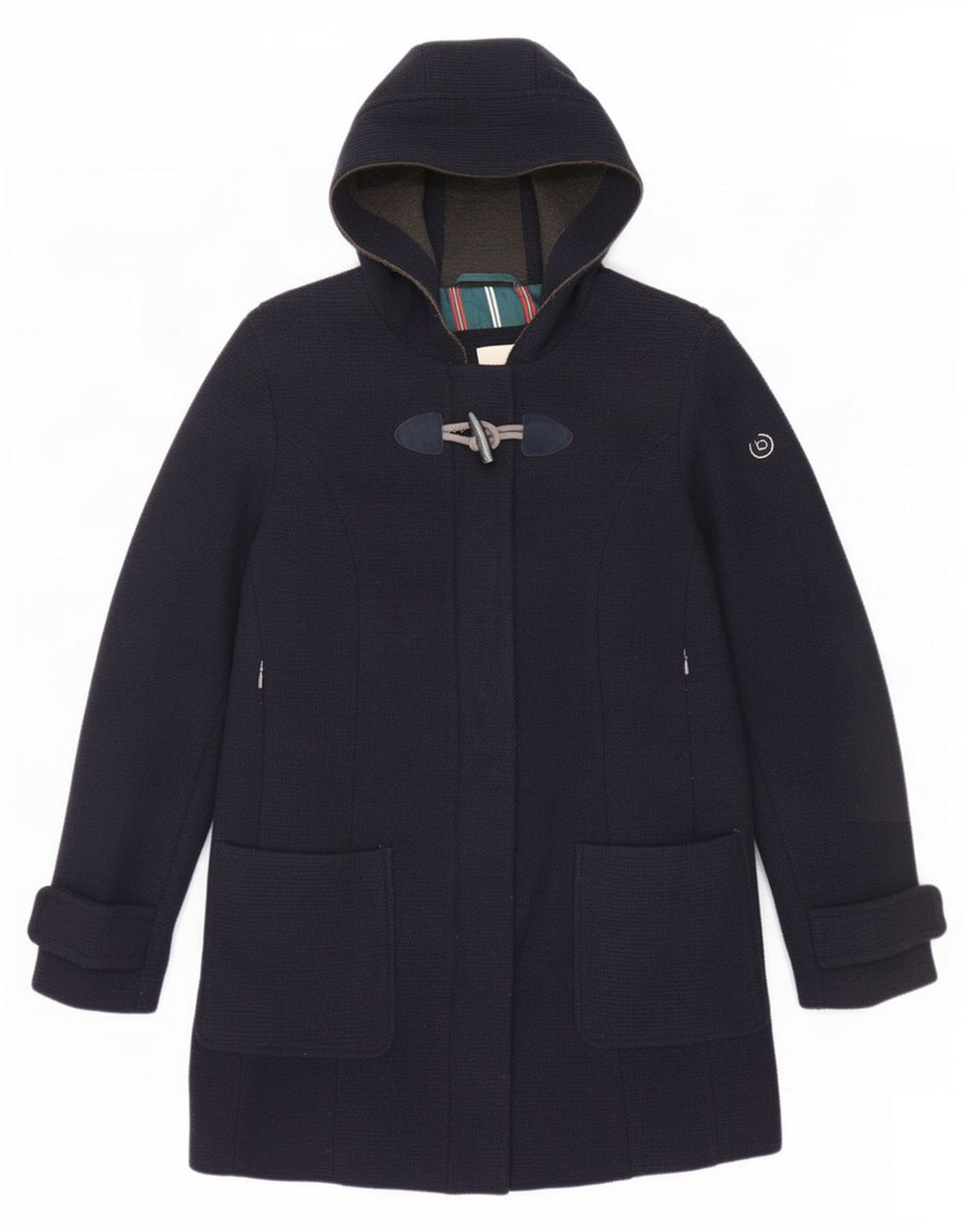 Cappotto antivento con cappuccio da donna Bugatti EU 40 medio in lana blu navy