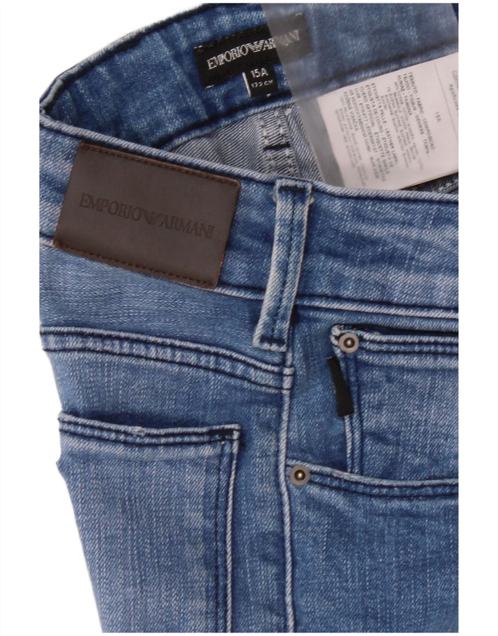 Jeans slim da ragazzo Armani 14-15 anni W30 L32 cotone blu