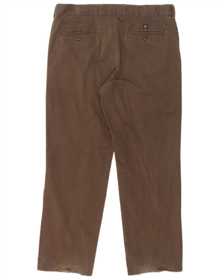 Pantaloni chino regolari da uomo Marks & Spencer W36 L31 cotone kaki