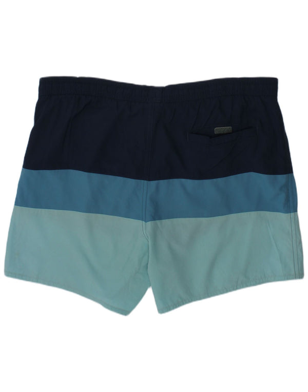 Pantaloncini da bagno Adidas da bambino 13-14 anni in poliestere color block blu navy