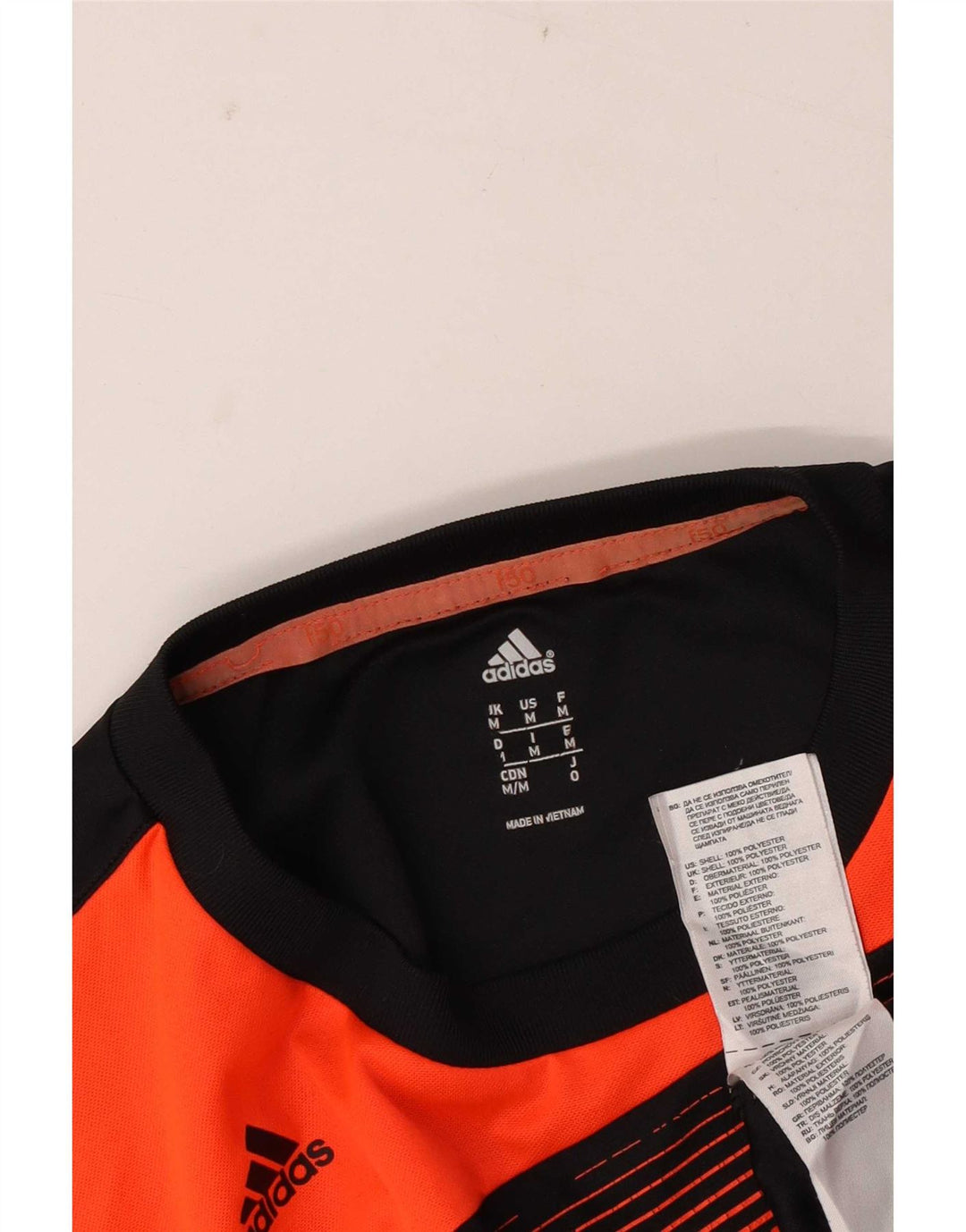 T-shirt grafica da uomo Adidas Top in poliestere color block medio nero