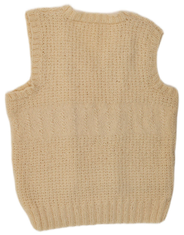 Canottiera vintage da donna UK 18 XL bianco sporco