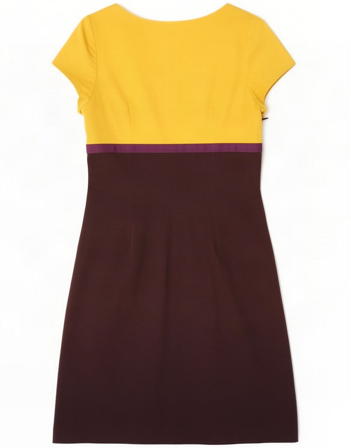 Boden Abito basic da donna a maniche corte UK 12 Medium Yellow Colourblock