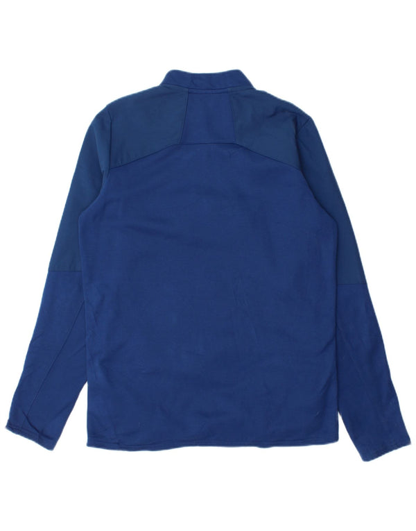 Umbro Boys Ireland Felpa con collo con zip Maglione 12-13 anni XL Poliestere blu