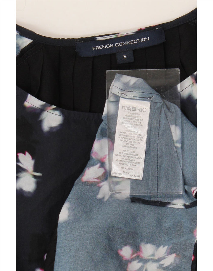 Camicetta da donna French Connection Top UK 10 Piccolo poliestere floreale nero