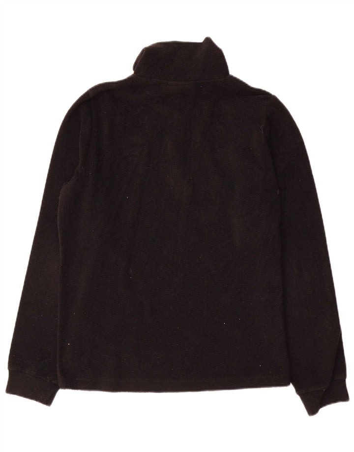 Maglione in pile da uomo Lotto con zip e collo piccolo nero
