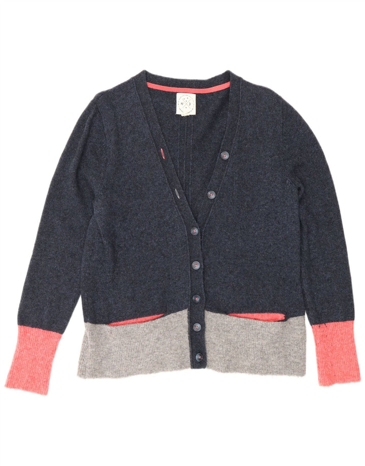 Maglione cardigan da donna White Stuff UK 14 Grande nylon color block blu