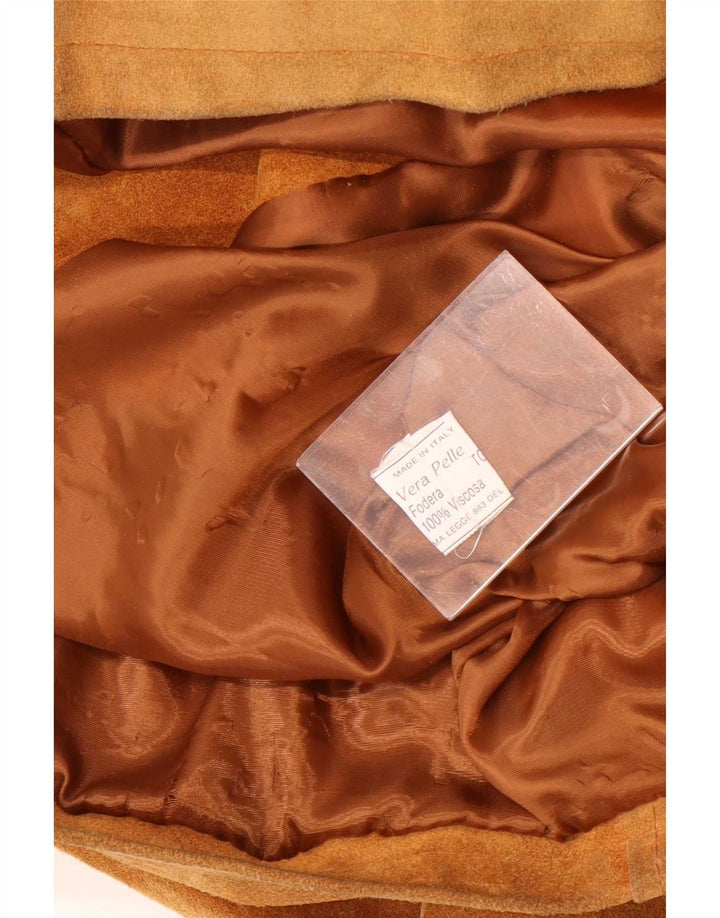 Giacca vintage in pelle scamosciata da uomo IT 52 XL Cowboy marrone
