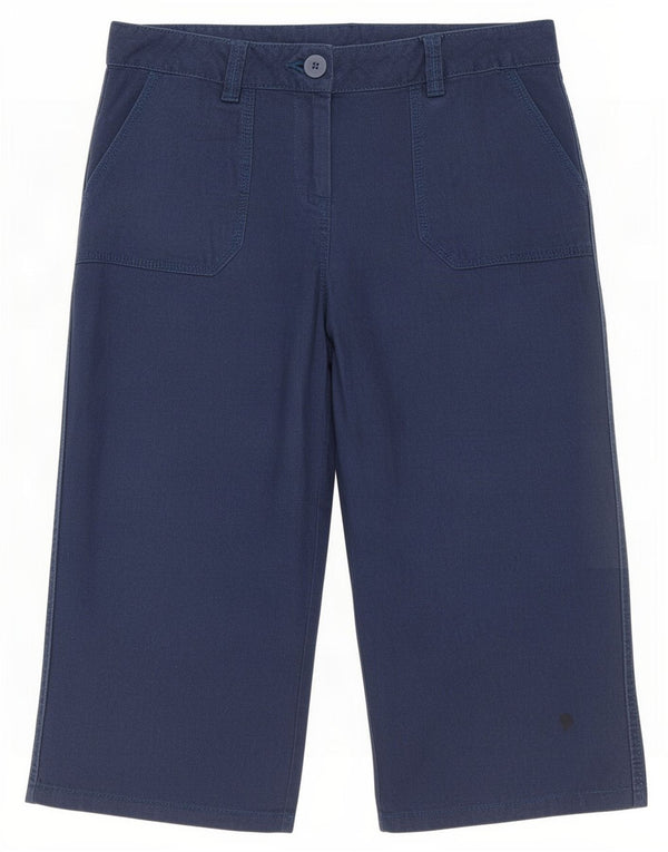Bermuda da donna Marks & Spencer UK 12 Medium W30 Lino blu navy