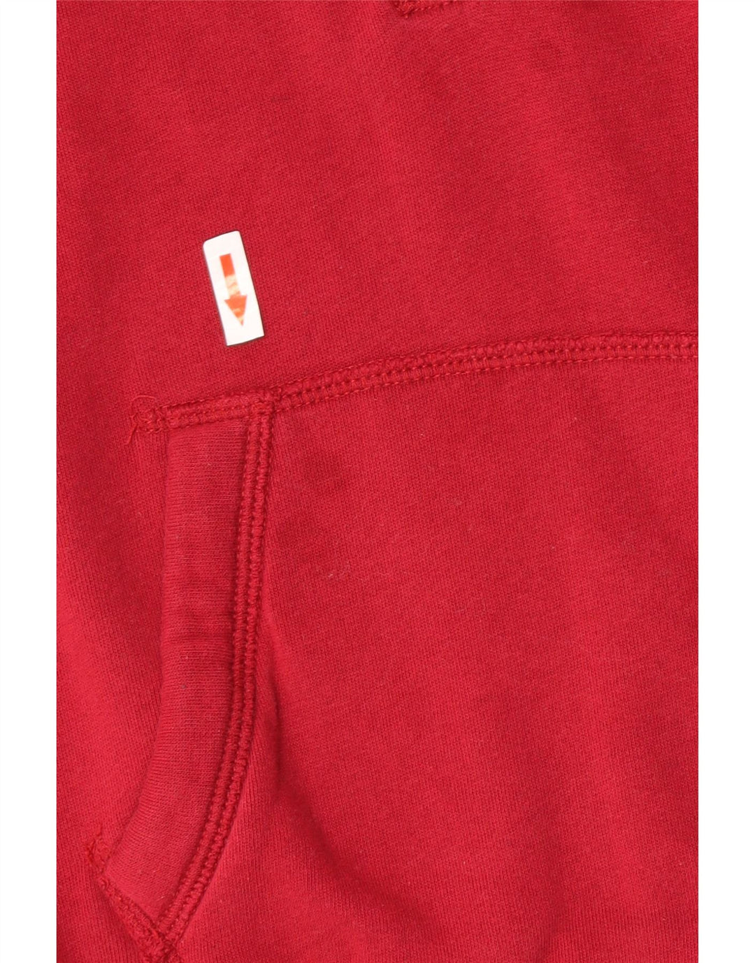 Felpa da donna con collo con zip Abercrombie & Fitch, taglia UK 12, colore rosso medio