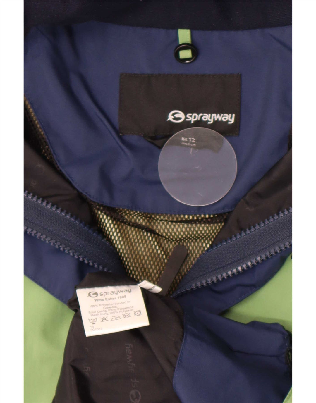 Giacca antipioggia da donna Sprayway UK 12 poliestere verde medio