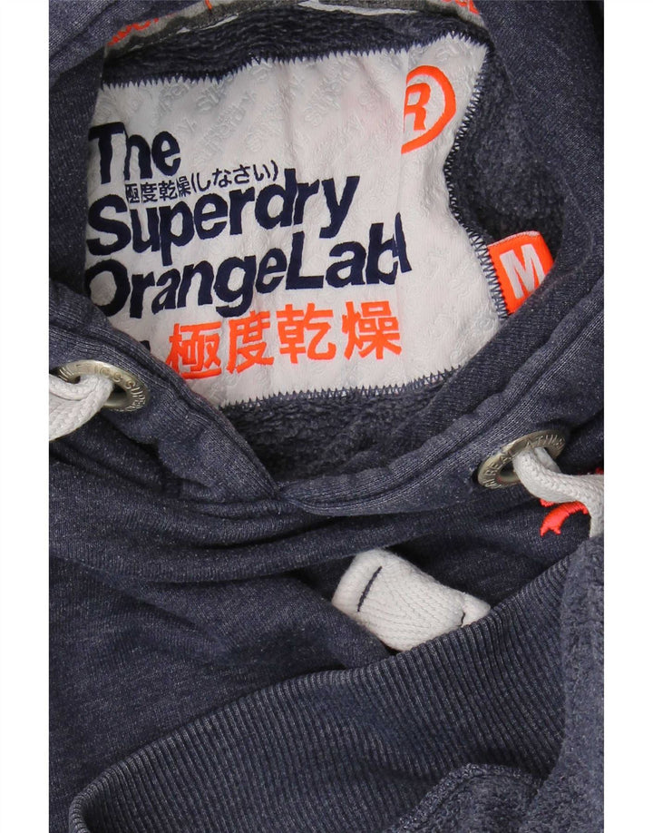 Maglione con cappuccio da uomo Superdry in cotone blu navy medio