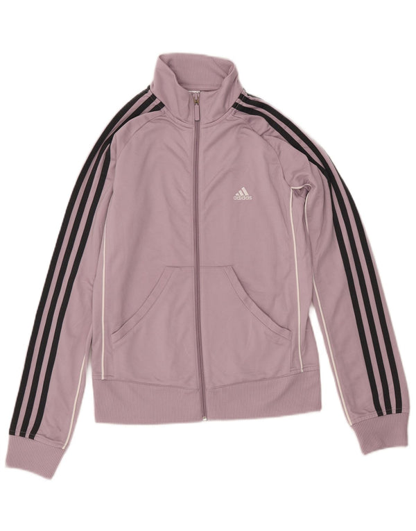 Giacca da tuta da donna ADIDAS UK 12 cotone viola medio