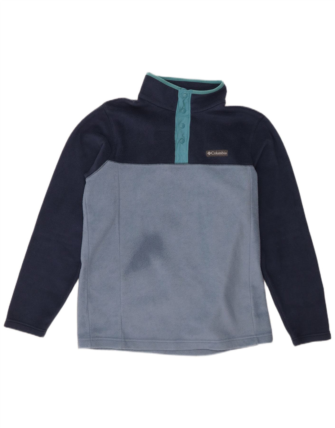 Maglione Columbia da uomo con zip e collo color block blu navy medio