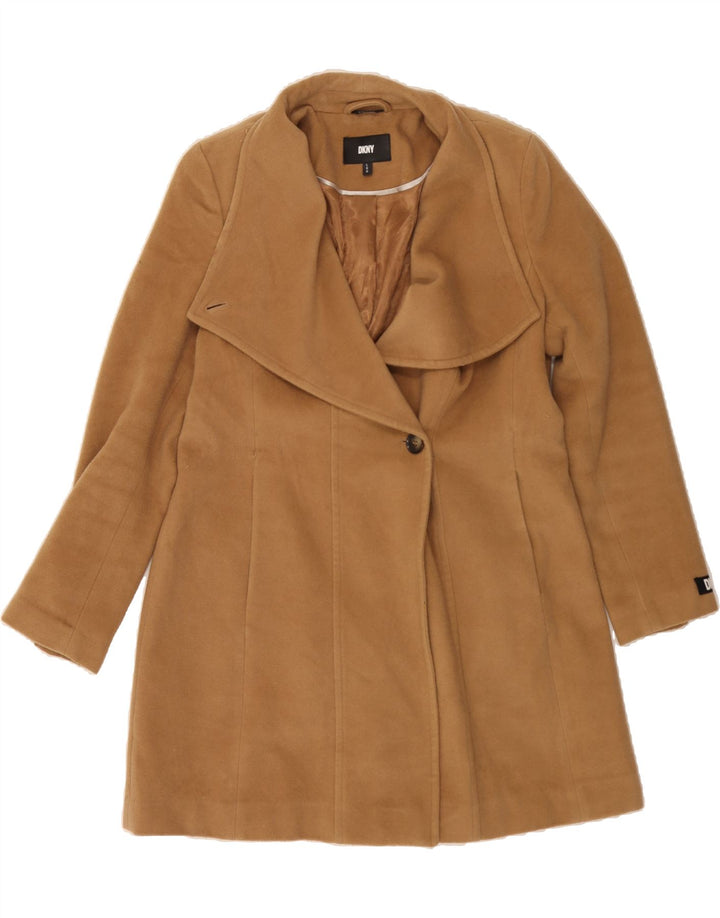 DKNY Womens Overcoat UK 16 Large Brown Wool Vintage Dkny and Second-Hand Dkny from Messina Hembry 
