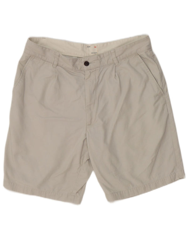 Pantaloncini chino color kaki da uomo Dockers W34 grandi in cotone grigio