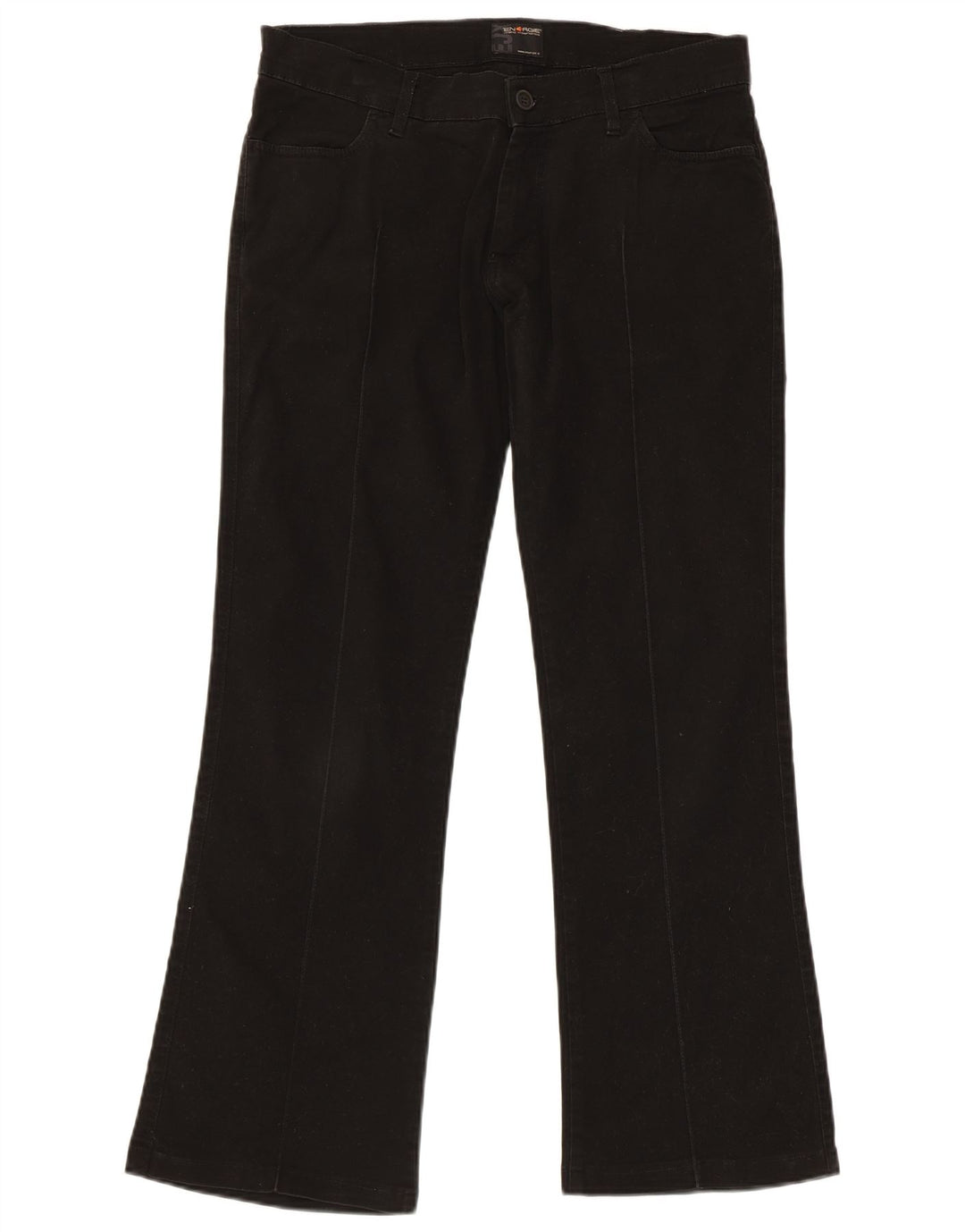 Pantaloni casual bootcut da donna Energe W33 L30 cotone nero