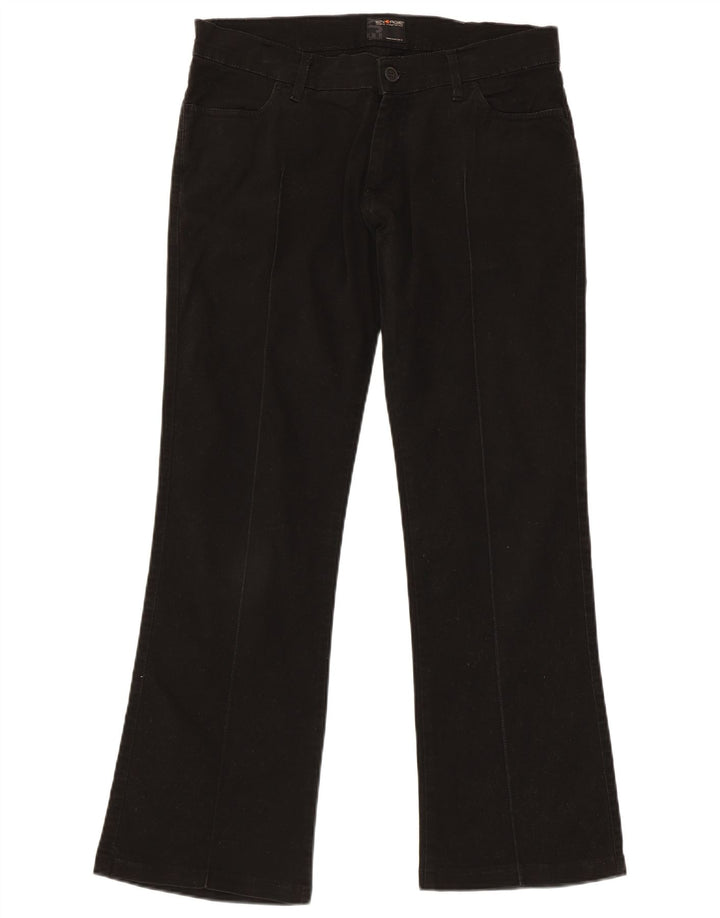 Pantaloni casual bootcut da donna Energe W33 L30 cotone nero