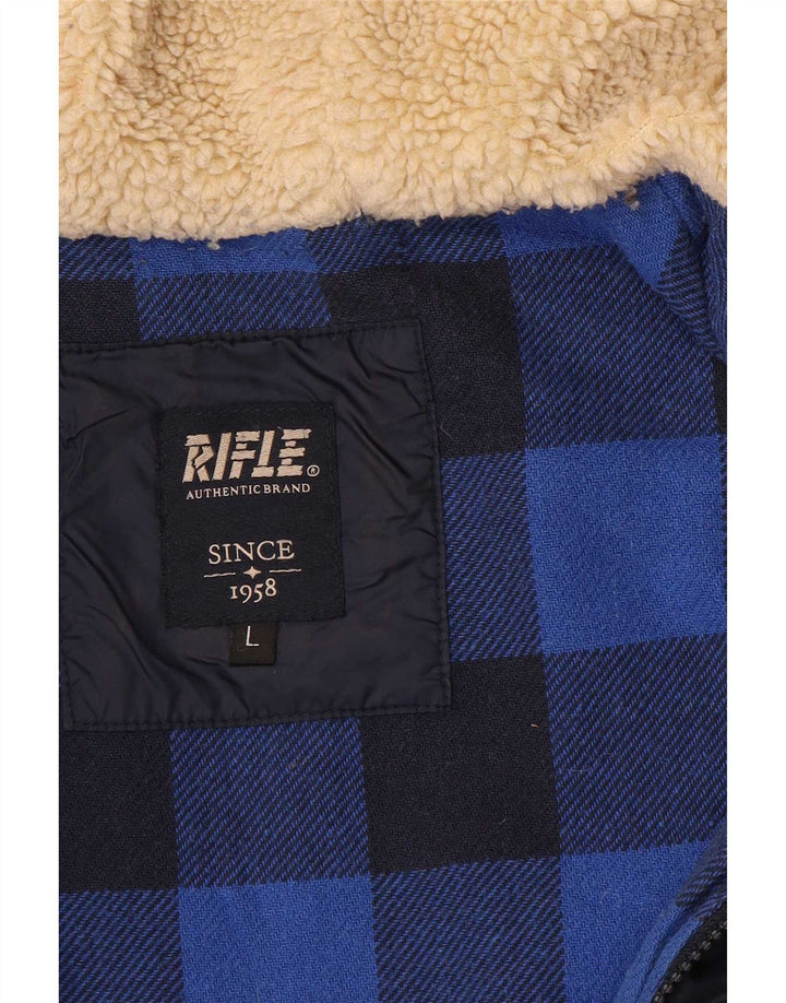 Giacca imbottita con cappuccio Rifle da ragazzo 13-14 anni, grande, blu navy