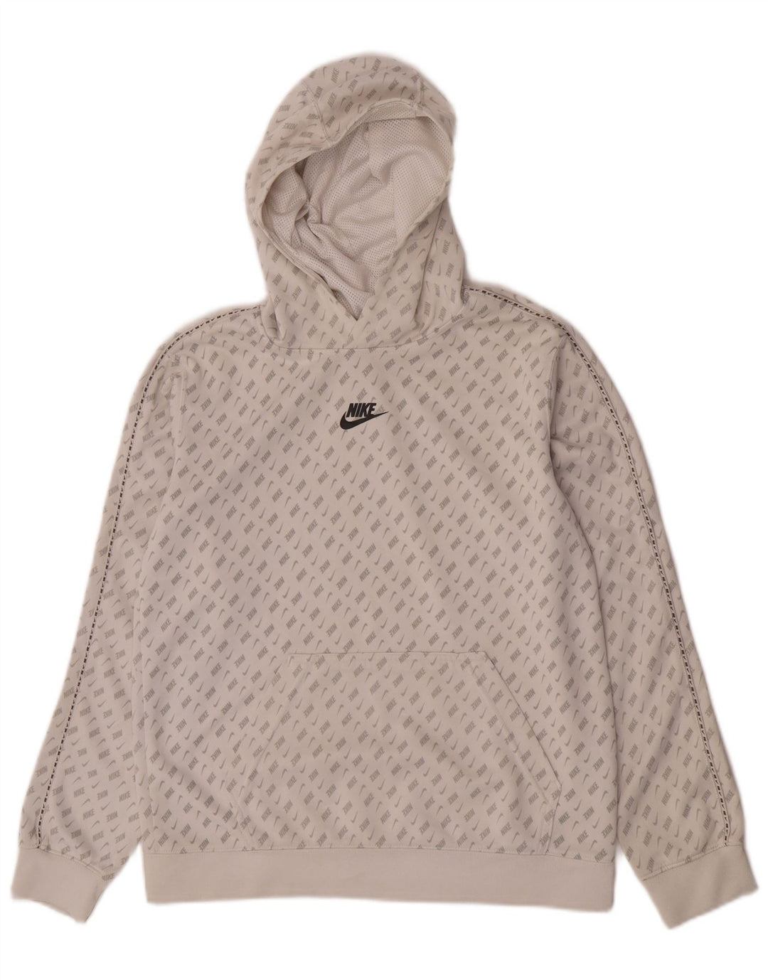 Felpa con cappuccio grafica Nike da ragazzo 13-14 anni XL poliestere bianco
