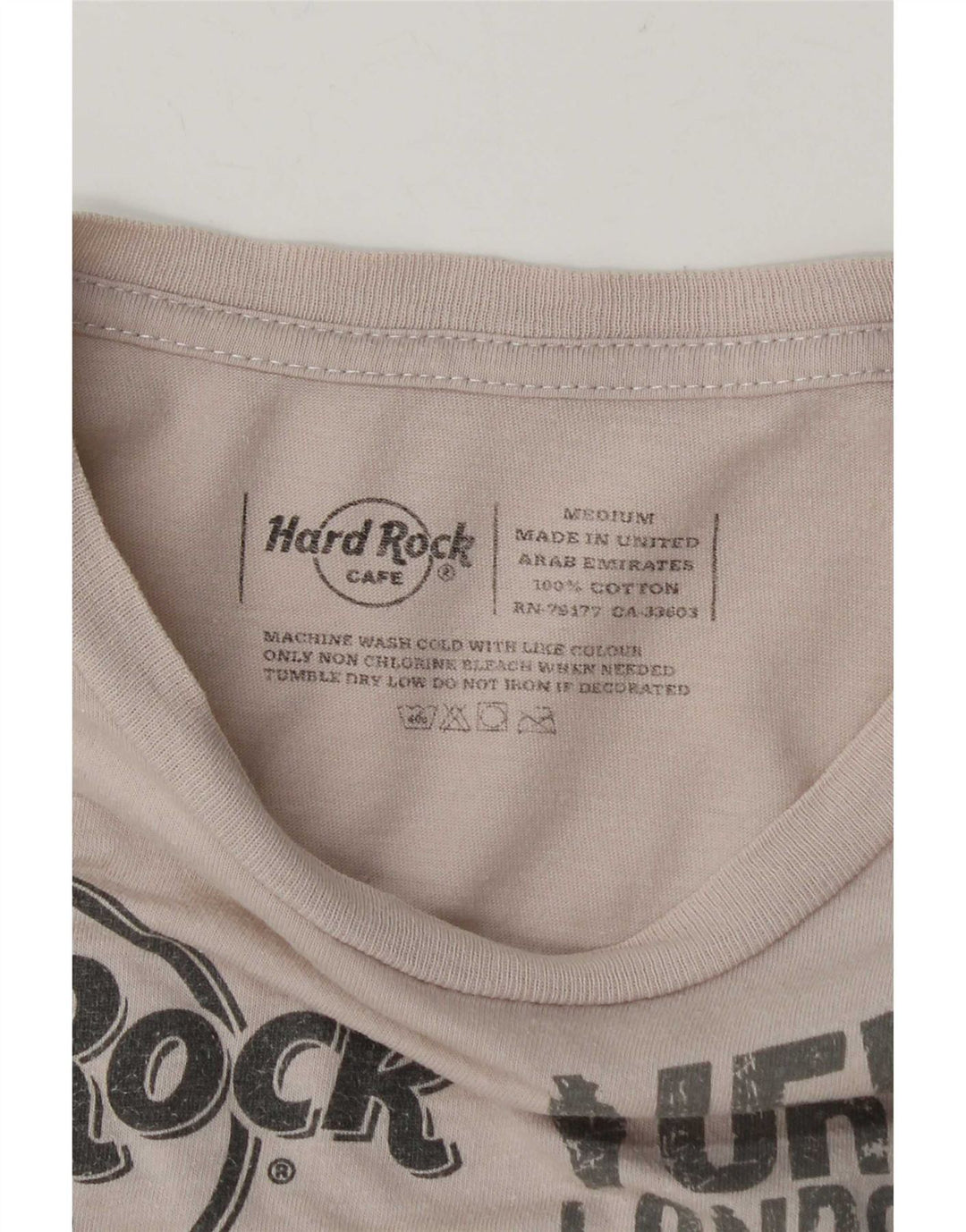 T-shirt grafica da uomo Hard Rock Cafe Praga, cotone bianco medio