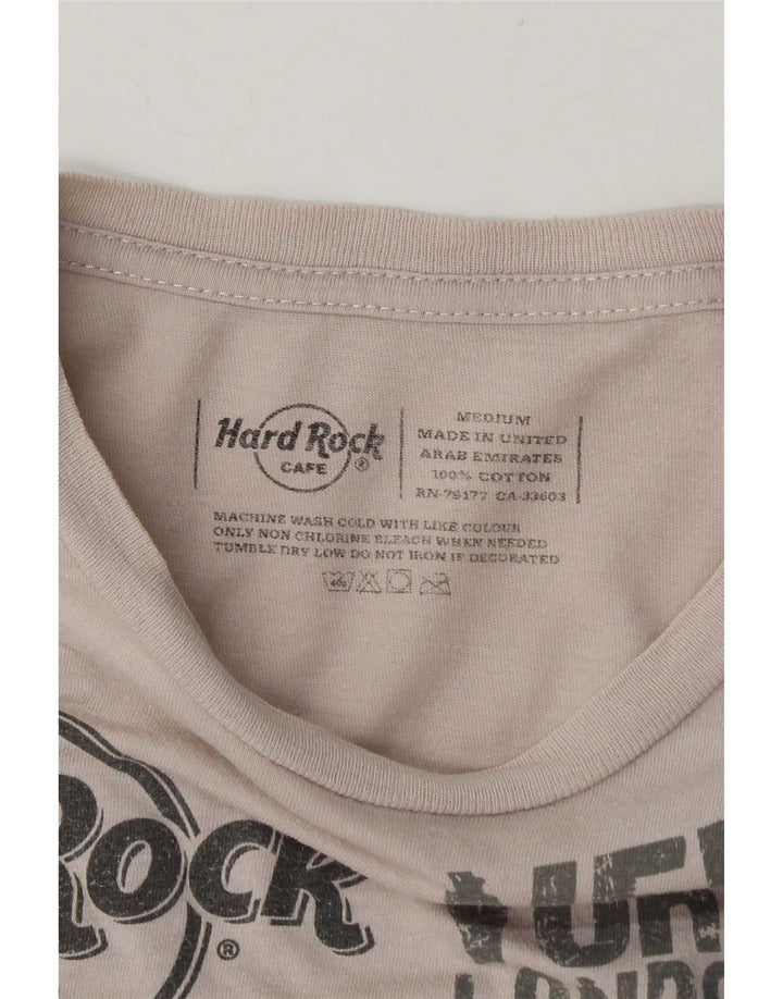 T-shirt grafica da uomo Hard Rock Cafe Praga, cotone bianco medio
