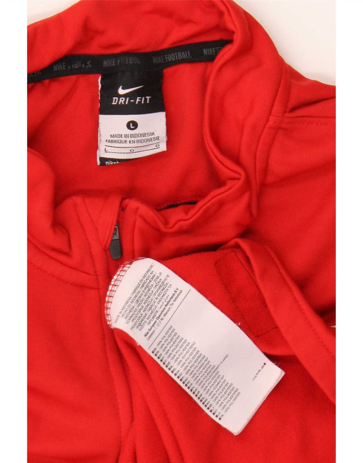 Nike FCA Augsburg Graphic Pullover Tuta da Uomo Top Large Rosso Colorblock