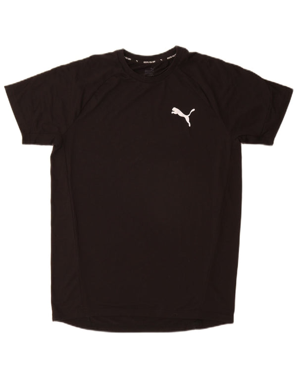 T-shirt da uomo PUMA Top medio nero in poliestere