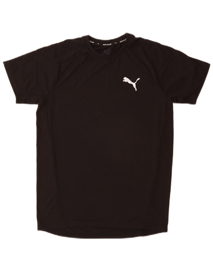 T-shirt da uomo PUMA Top medio nero in poliestere