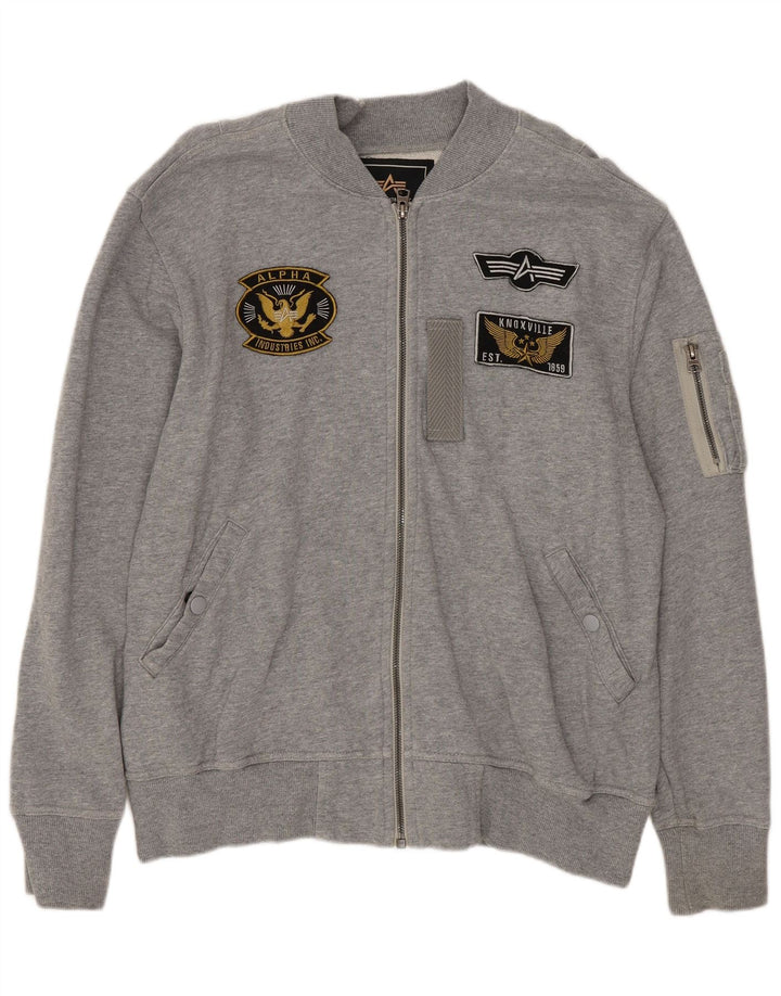 Giacca da tuta da uomo ALPHA INDUSTRIES Grigio medio